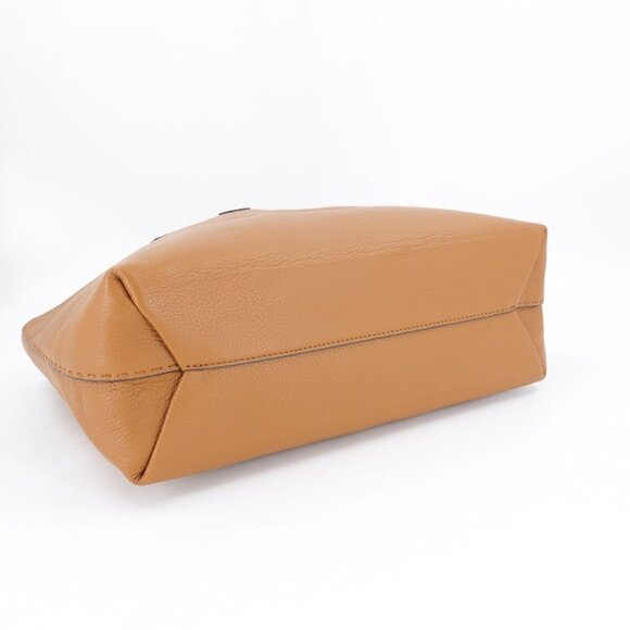 Tory Burch McGraw Leather Tote Bag Tiramisu Brown - Picture 5 of 14